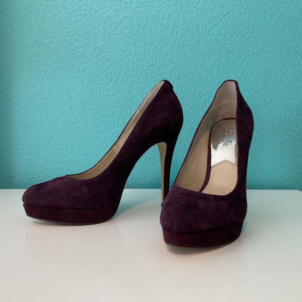 Michael Kors Purple Suede Platform Pump